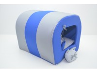 Будка тунель для собак і котів Комфорт літо синя №1 31х36х31 см Будка тунель для собак і котів Комфорт літо синя №1 31х36х31 см