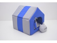 Хатка для собак і котів  Комфорт літо синій №1 300х330х330 мм