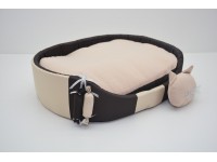 Лежак для собак і котів  Комфорт літо коричневий №1 320х430х125 мм