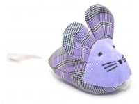 М'яка іграшка для котів і собак Мишка клітина бузкова М'яка іграшка для котів і собак Мишка клітина бузкова