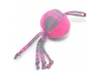Іграшка для собак і котів М'ячик клітина рожевий 8 см 