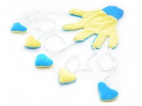 Іграшка для котів Рукавичка жовта 