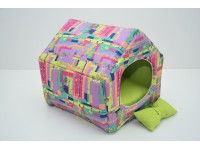 Хатка для собак і котів Акварель салатовий №1 300х330х330 мм Хатка для собак і котів Акварель салатовий №1 300х330х330 мм