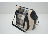 Сумка переноска для котів і собак  Клітка бежева №0 225х325х270 мм
