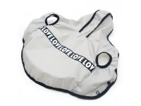 Жилет плащ для собак  Крапля сірий  міні 21х27 см