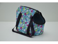 Сумка-переноска для котів і собак  Зірочка бірюзова №0 220х320х270 мм