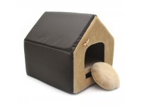 Хатка для собак і котів Хутро коричневий №1 300х330х330 мм Хатка для собак і котів Хутро коричневий №1 300х330х330 мм