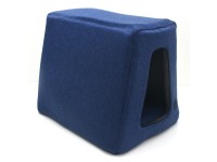 Хатка піраміда для собак і котів  Loft №1 25х35х30 см синьо-сірий 