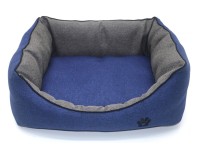 Лежак для собак і котів  Loft синій №1 300х400х180 мм