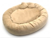 Лежак для собак і котів Плюш бежевий №1 42х52х10 см Лежак для собак і котів Плюш бежевий №1 42х52х10 см