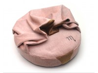 Лежак пуф з ковдрою для собак і котів Мystic круглий рожевий №1 420х420х90 мм Лежак пуф з ковдрою для собак і котів Мystic круглий рожевий №1 420х420х90 мм