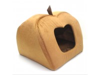 Будка яблуко для котів і собак  Мрія коричневий №1 40х40х37 см 