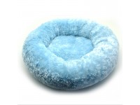 Лежак круглий для собак і котів Забава блакитний №3 60х15 см 