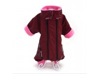 Комбінезон для собак Фліс бордовий міні 21х27 см Комбінезон для собак Фліс бордовий міні 21х27 см