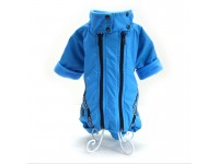 Комбінезон для собак Фліс блакитний міні 21х27 см