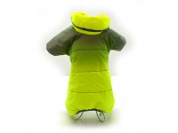 Комбінезон для собак Хамелеон  світловідбивний салатовий міні 21х32+6 см