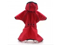 Дощовик для собак з капюшоном Сільвер червоний міні 21х27 см Дощовик для собак з капюшоном Сільвер червоний міні 21х27 см