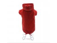 Вітровка куртка для собак малих порід Сімба з капюшоном червона міні 21х38 см Вітровка куртка для собак малих порід Сімба з капюшоном червона міні 21х38 см