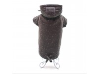 Вітровка куртка для собак малих порід Сімба з капюшоном сіра міні 21х38 см Вітровка куртка для собак малих порід Сімба з капюшоном сіра міні 21х38 см