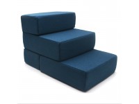 Сходинки трансформер для тварин Магнус трьохрівневі сині 