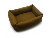 Лежак для собак та котів Екко прямокутний коричневий №1 40х50х19 см Лежак для собак та котів Екко прямокутний коричневий №1 40х50х19 см