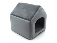 Хатка для собак і котів Елегант сіра №1 300х330х330 мм Хатка для собак і котів Елегант сіра №1 300х330х330 мм