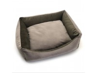 Лежак для собак та котів Елегант прямокутний коричневий №1 40х50х16 см Лежак для собак та котів Елегант прямокутний коричневий №1 40х50х16 см