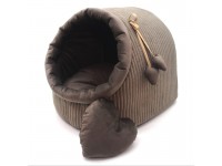 Будка для котів і собак Геросс №2 42х37х37 см коричневий Будка для котів і собак Геросс №2 42х37х37 см коричневий