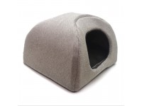 Хатка юрта для котів і собак Геросс №2 41х41х37 см бежевий+коричневий Хатка юрта для котів і собак Геросс №2 41х41х37 см бежевий+коричневий