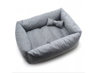 Лежак для собак і котів Бліц прямокутний сірий №1 40х50х19 см Лежак для собак і котів Бліц прямокутний сірий №1 40х50х19 см