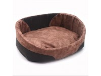 Лежак для котів і собак  Фокс коричневий №1 320х430х125 мм
