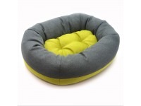 Лежак овальний для собак та котів Магнус  салатовий №1 40х50х22 см