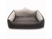 Лежак прямокутний для собак та котів  Магнус коричневий №1 330х400х310 мм