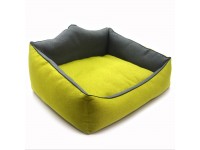Лежак прямокутний для собак та котів  Магнус салатовий №1 330х400х310 мм