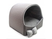 Будка для котів та собак  Марсель сіра №1 360х320х320 мм