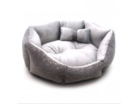 Лежанка для собак та кішок Марсель сірий №1 40х50х18 см Лежанка для собак та кішок Марсель сірий №1 40х50х18 см