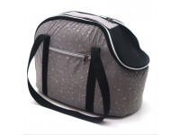Сумка переноска для котів та малих собак  Марсель сіра №0 22х32х29 см