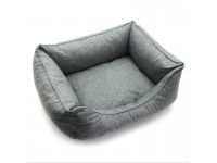 Лежак для собак та котів  Марвіл двосторонній сірий №1 40х50х22 см