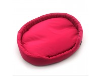 Лежак для котів і собак  Рекс малиновий №1 320х430х125 мм