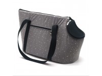 Сумка переноска для тварин  Берта сіра №0 225х325х270 мм