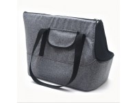 Сумка переноска  Брюс для котів та малих порід собак №1 23х40х34 см сіра 