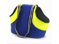 Сумка переноска для котів та малих собак  Патріот №1 24х56х35 см синьо-жовта 