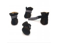 Черевички для собак та котів  Хутро коричневі міні 3х4х7,5 см