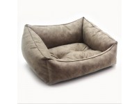 Лежак для котів і собак  Челсі коричневий №1 30х40х18 см