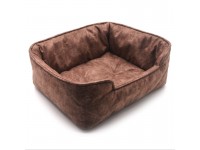 Лежак для собак та котів  Форест двосторонній коричневий №2 50х65х21 см