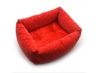 Лежак для собак та котів  Маркус двосторонній червоний №1 30х40х17 см
