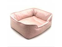 Лежак для собак та котів Мінор двосторонній рожевий №1 40х50х19 см Лежак для собак та котів Мінор двосторонній рожевий №1 40х50х19 см